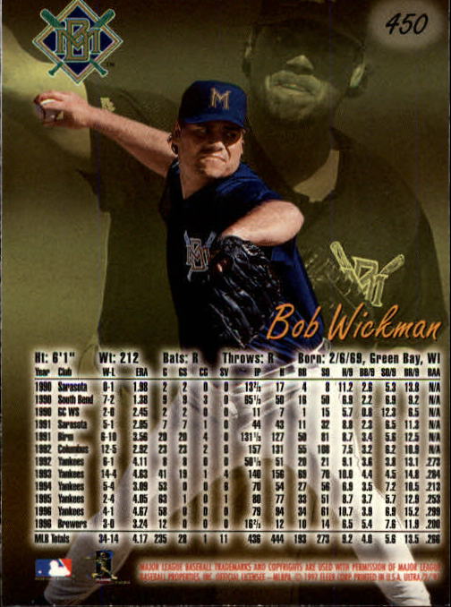 B2261- 1997 Ultra Baseball Cards 251-500 +Rookies -You Pick- 15+ FREE US SHIP - Picture 399 of 495