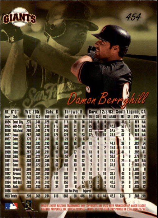 B2261- 1997 Ultra Baseball Cards 251-500 +Rookies -You Pick- 15+ FREE US SHIP - Picture 405 of 495