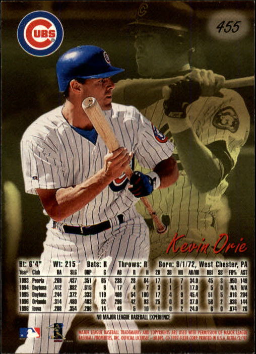 B2261- 1997 Ultra Baseball Cards 251-500 +Rookies -You Pick- 15+ FREE US SHIP - Picture 323 of 375