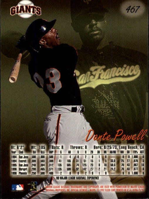 B2261- 1997 Ultra Baseball Cards 251-500 +Rookies -You Pick- 15+ FREE US SHIP - Picture 341 of 375