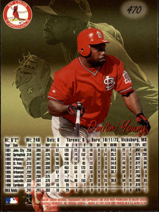 B2261- 1997 Ultra Baseball Cards 251-500 +Rookies -You Pick- 15+ FREE US SHIP - Picture 343 of 375