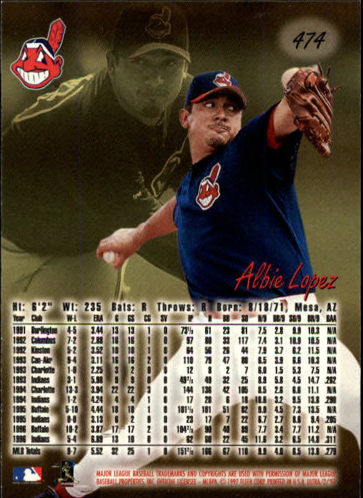 B2261- 1997 Ultra Baseball Cards 251-500 +Rookies -You Pick- 15+ FREE US SHIP - Picture 351 of 375