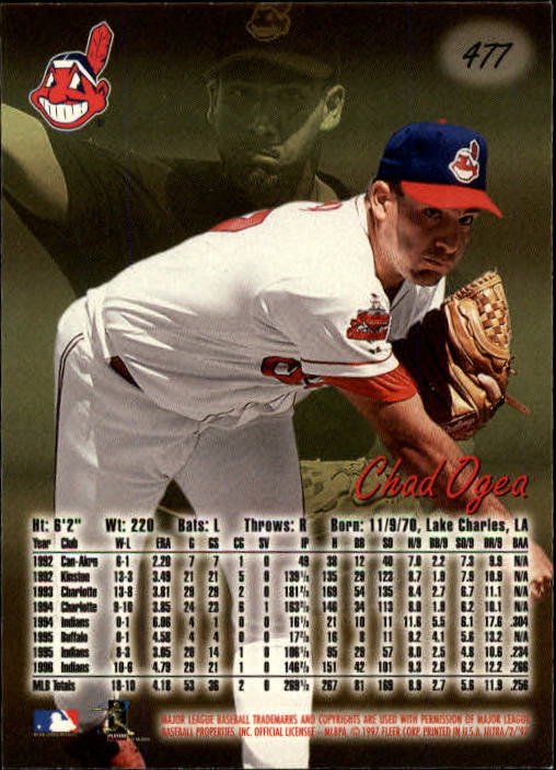 B2261- 1997 Ultra Baseball Cards 251-500 +Rookies -You Pick- 15+ FREE US SHIP - Picture 451 of 495