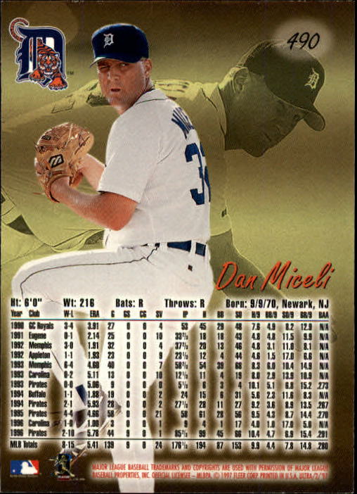B2261- 1997 Ultra Baseball Cards 251-500 +Rookies -You Pick- 15+ FREE US SHIP - Picture 369 of 375