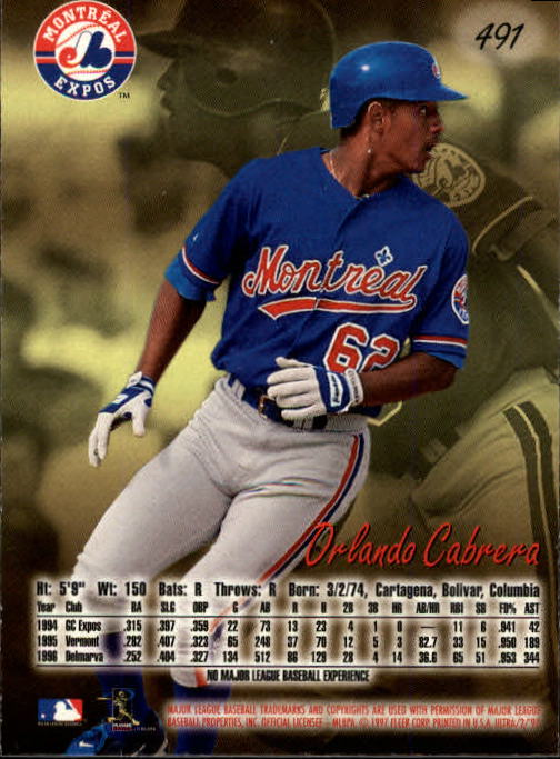 B2261- 1997 Ultra Baseball Cards 251-500 +Rookies -You Pick- 15+ FREE US SHIP - Picture 477 of 495