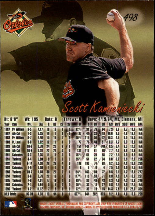 B2261- 1997 Ultra Baseball Cards 251-500 +Rookies -You Pick- 15+ FREE US SHIP - Picture 491 of 495