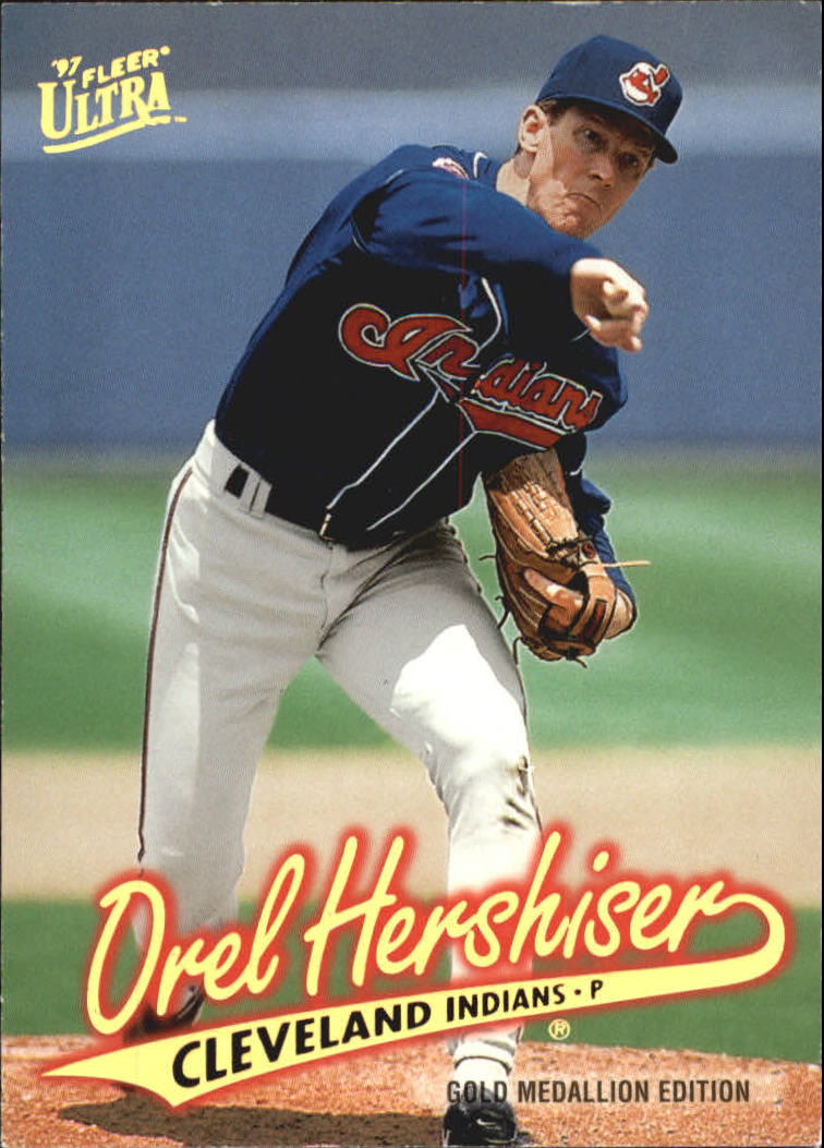 1997 Ultra Gold Medallion 49 Orel Hershiser NMMT The Stadium