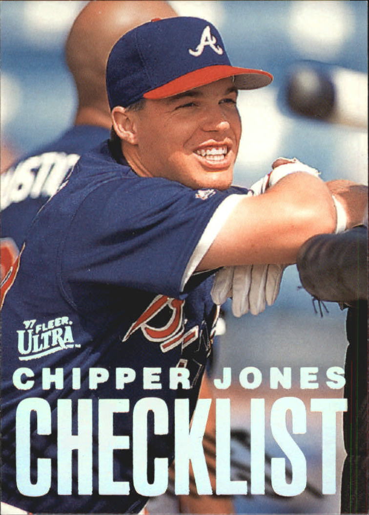 1997 Ultra Checklists #B8 Chipper Jones