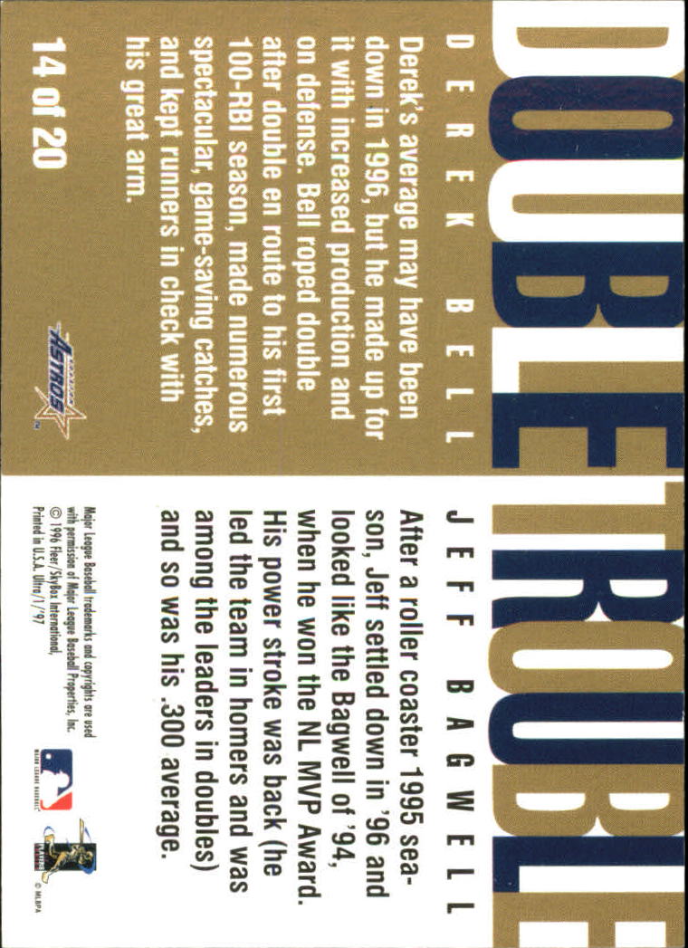1997 Ultra Double Trouble #14 J.Bagwell/D.Bell back image