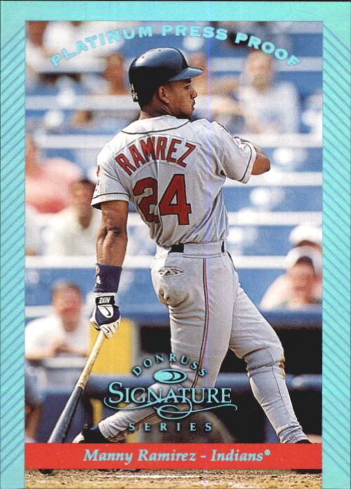 1997 Donruss Signature Platinum Press Proofs #20 Manny Ramirez