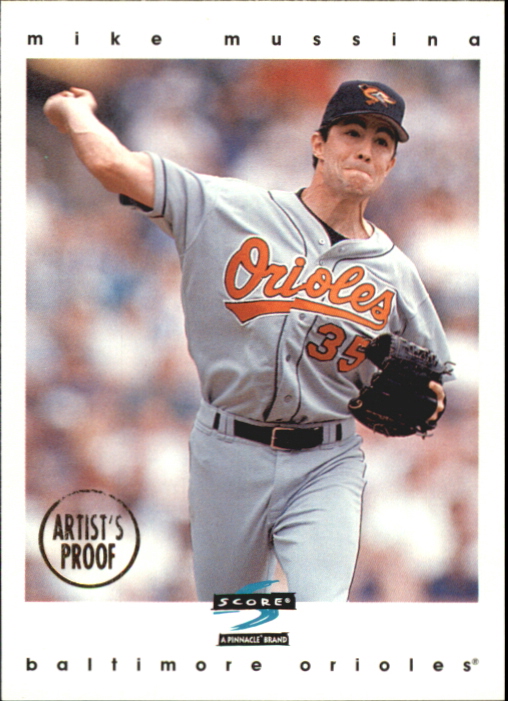 1997 Score Artist's Proofs White Border #154 Mike Mussina