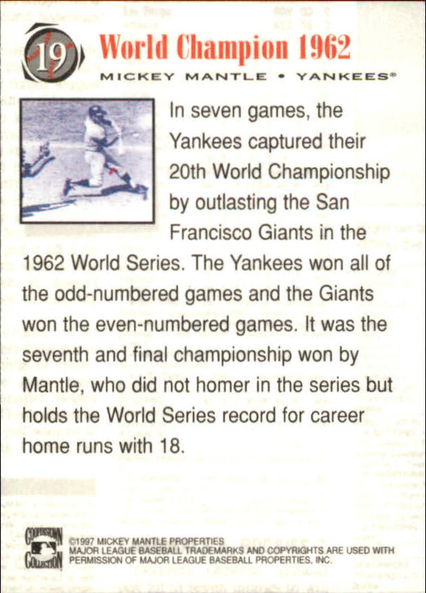 B6511- 1997 Scoreboard Mantle Baseball Cards 1-74 -You Pick- 15+ FREE US SHIP - Picture 37 of 146