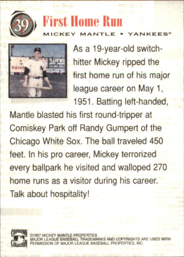 B6511- 1997 Scoreboard Mantle Baseball Cards 1-74 -You Pick- 15+ FREE US SHIP - Picture 77 of 146