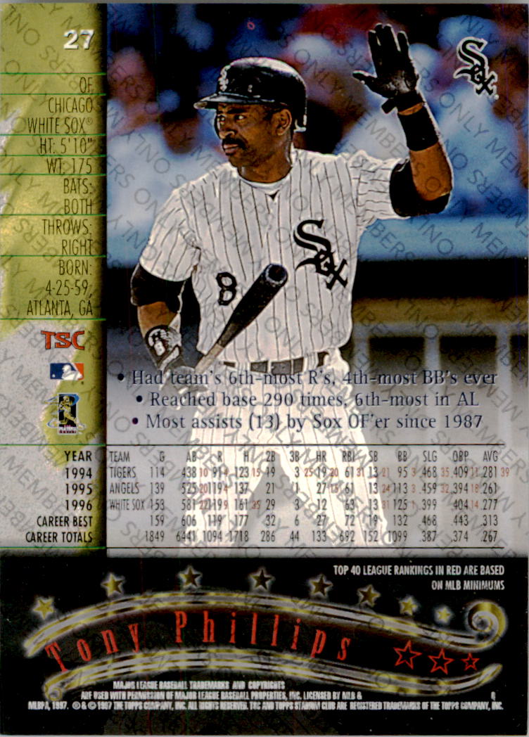 A2630- 1997 Stadium Club Members Only BB #s 1-250 -You Pick- 15+ FREE US SHIP - Picture 39 of 391