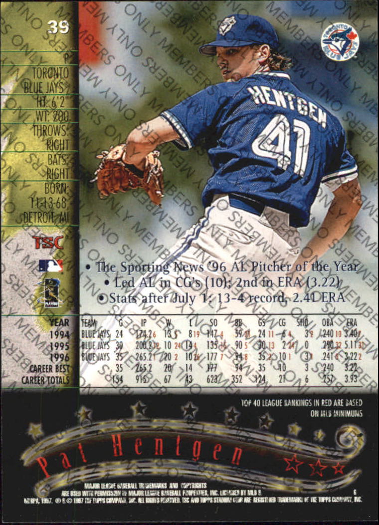 A2630- 1997 Stadium Club Members Only BB #s 1-250 -You Pick- 15+ FREE US SHIP - Picture 59 of 391