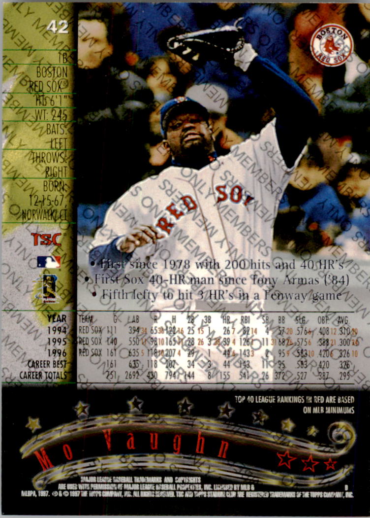 A2630- 1997 Stadium Club Members Only BB #s 1-250 -You Pick- 15+ FREE US SHIP - Picture 63 of 391