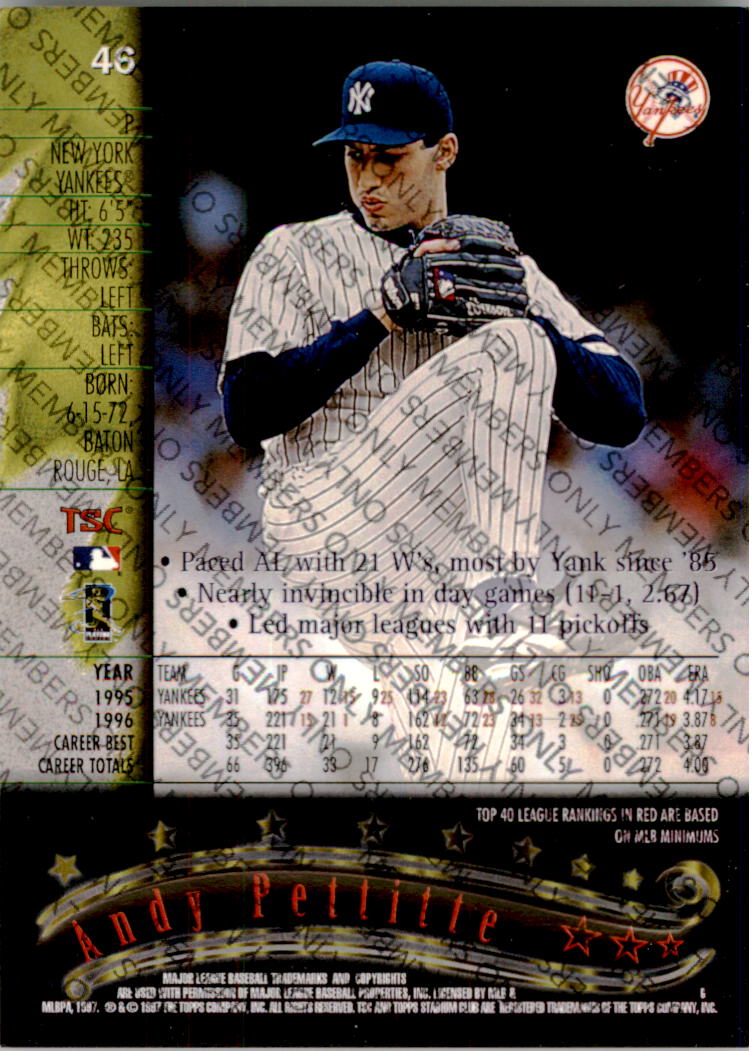 A2630- 1997 Stadium Club Members Only BB #s 1-250 -You Pick- 15+ FREE US SHIP - Picture 69 of 391