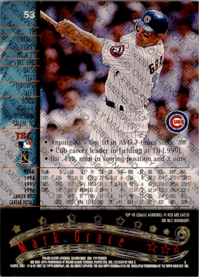 A2630- 1997 Stadium Club Members Only BB #s 1-250 -You Pick- 15+ FREE US SHIP - Picture 75 of 391