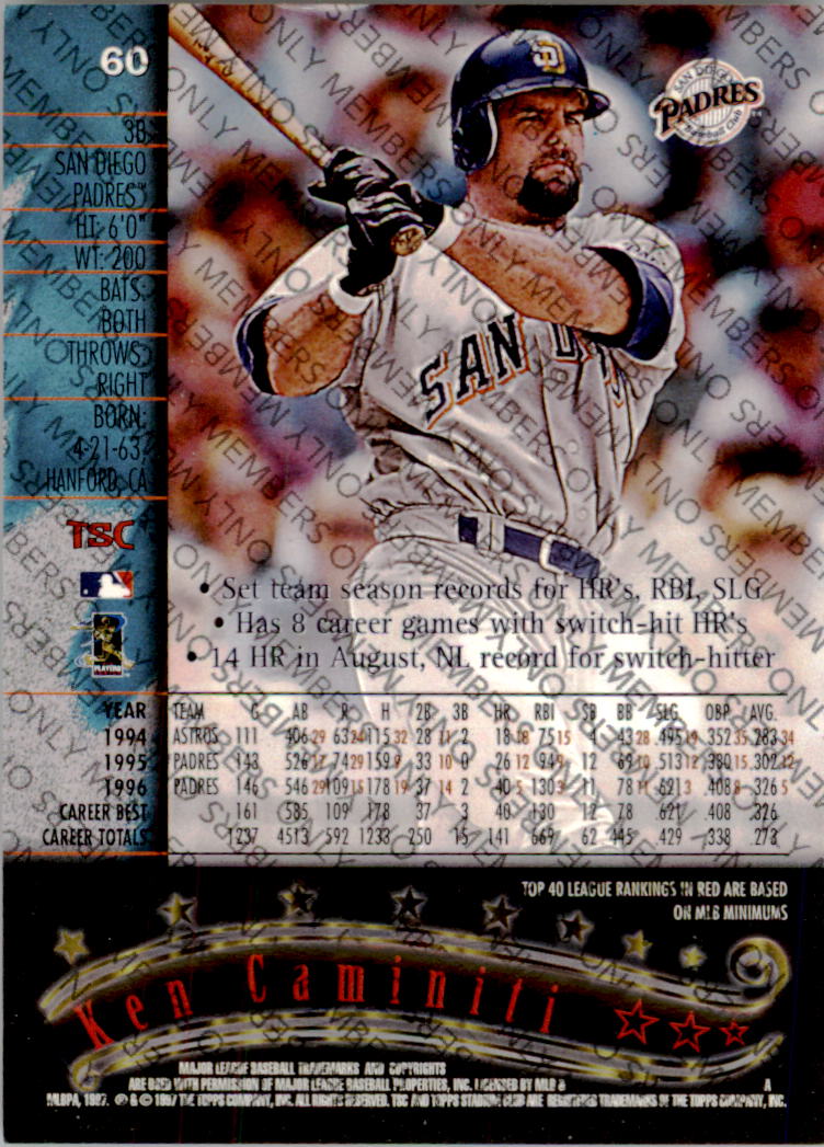A2630- 1997 Stadium Club Members Only BB #s 1-250 -You Pick- 15+ FREE US SHIP - Picture 83 of 391