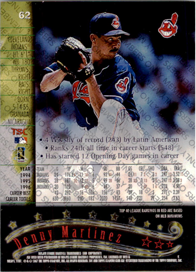 A2630- 1997 Stadium Club Members Only BB #s 1-250 -You Pick- 15+ FREE US SHIP - Picture 87 of 391