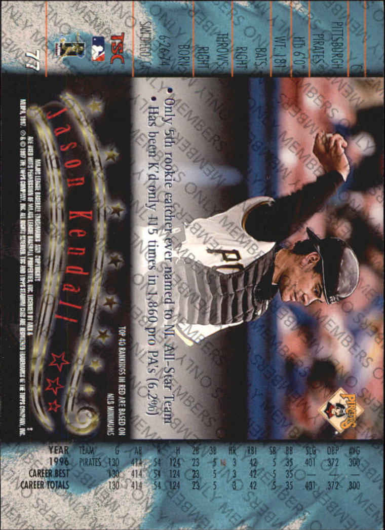 A2630- 1997 Stadium Club Members Only BB #s 1-250 -You Pick- 15+ FREE US SHIP - Picture 109 of 391