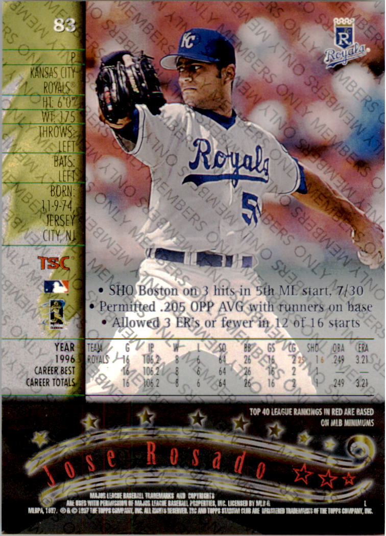 A2630- 1997 Stadium Club Members Only BB #s 1-250 -You Pick- 15+ FREE US SHIP - Picture 121 of 391