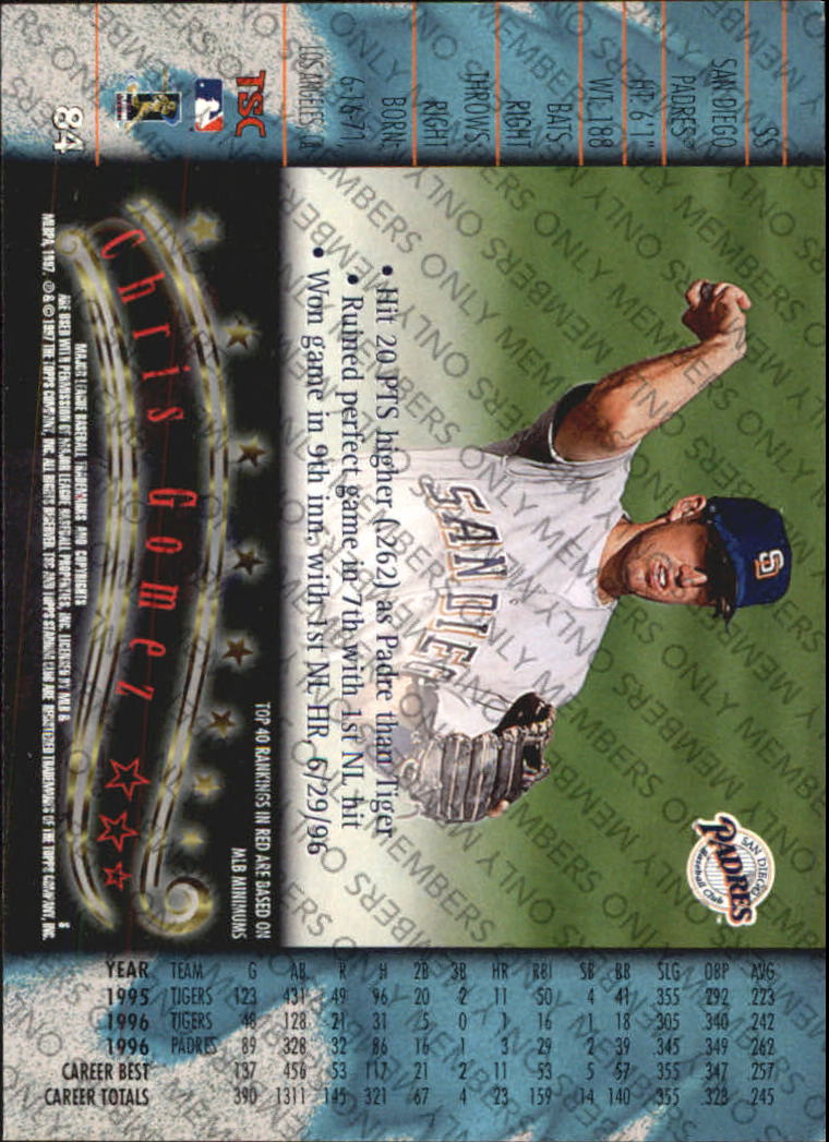 A2630- 1997 Stadium Club Members Only BB #s 1-250 -You Pick- 15+ FREE US SHIP - Picture 123 of 391