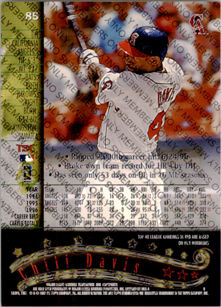A2630- 1997 Stadium Club Members Only BB #s 1-250 -You Pick- 15+ FREE US SHIP - Picture 125 of 391