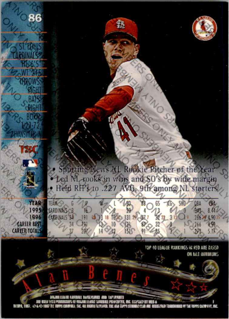 A2630- 1997 Stadium Club Members Only BB #s 1-250 -You Pick- 15+ FREE US SHIP - Picture 127 of 391
