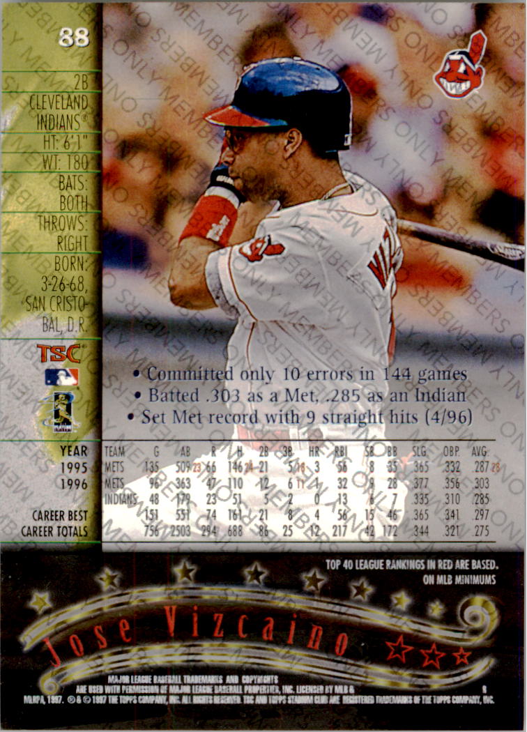 A2630- 1997 Stadium Club Members Only BB #s 1-250 -You Pick- 15+ FREE US SHIP - Picture 131 of 391