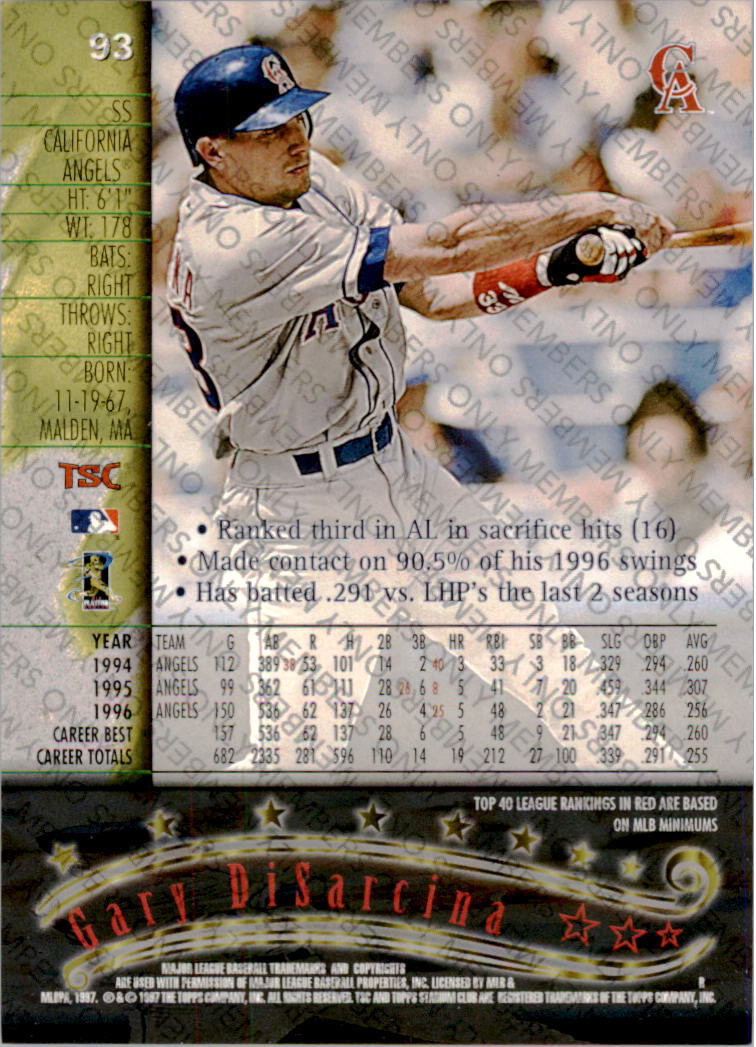A2630- 1997 Stadium Club Members Only BB #s 1-250 -You Pick- 15+ FREE US SHIP - Picture 139 of 391