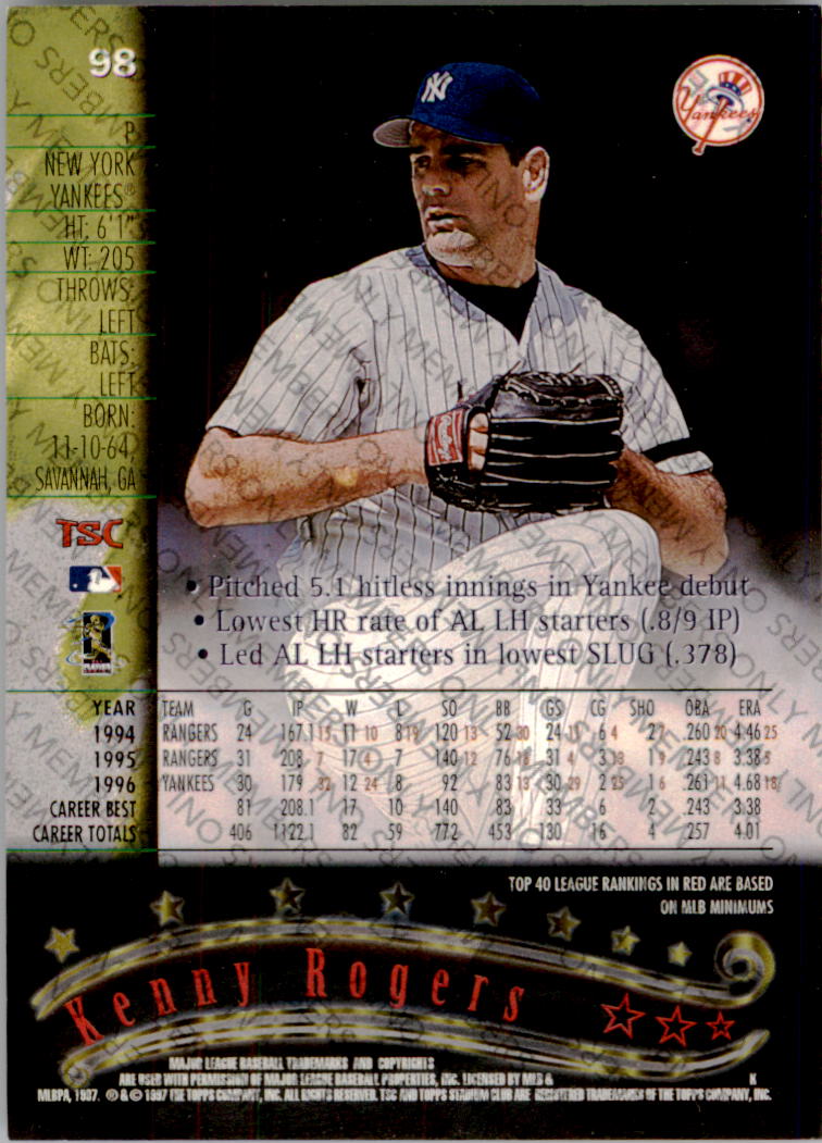 A2630- 1997 Stadium Club Members Only BB #s 1-250 -You Pick- 15+ FREE US SHIP - Picture 147 of 391