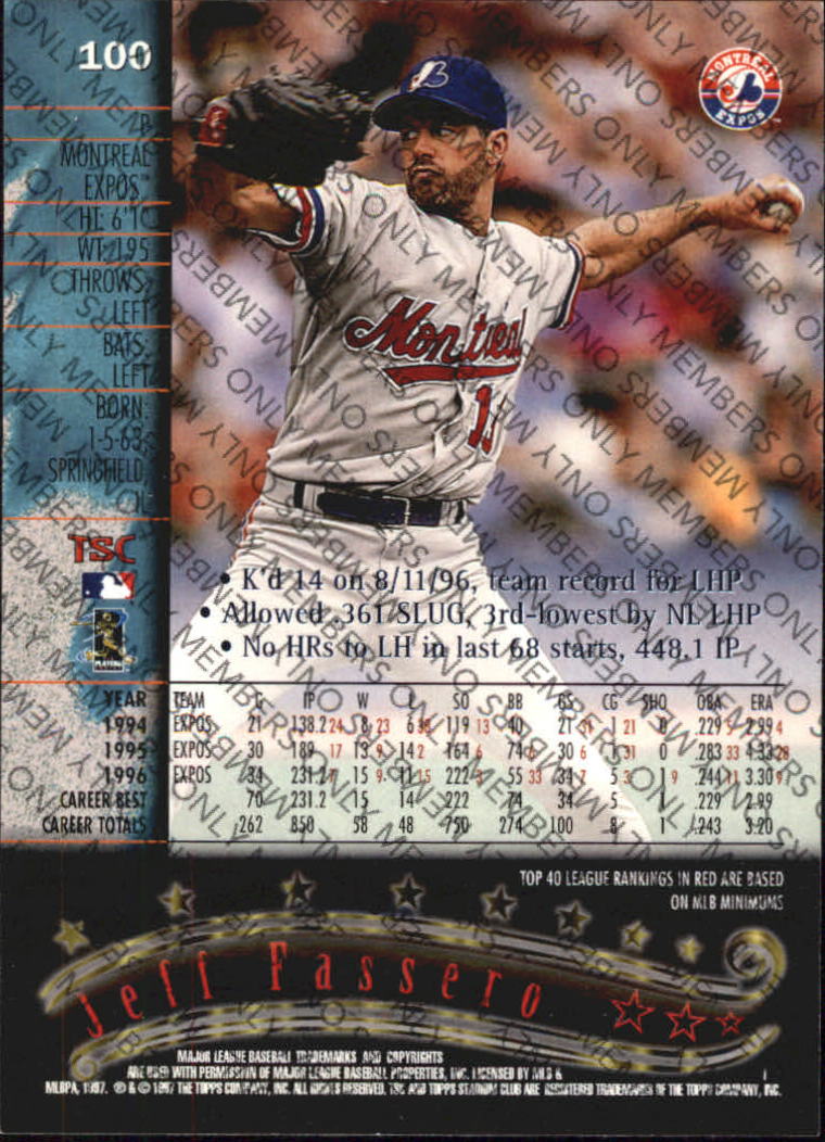 A2630- 1997 Stadium Club Members Only BB #s 1-250 -You Pick- 15+ FREE US SHIP - Picture 151 of 391