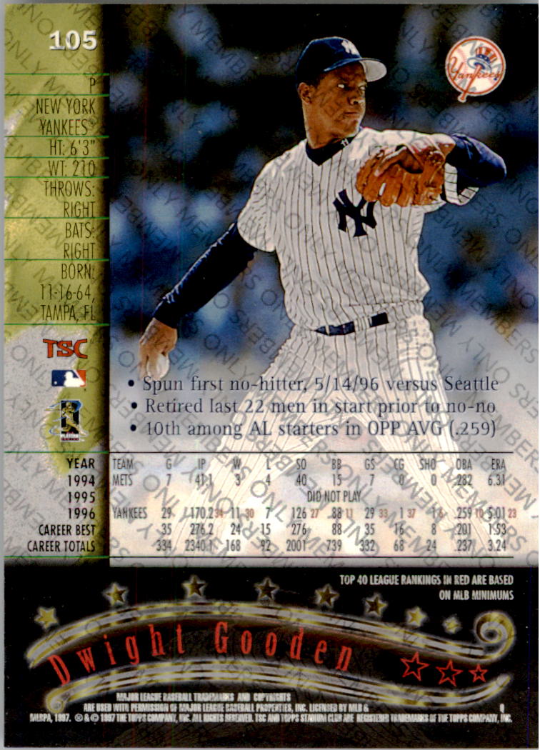 A2630- 1997 Stadium Club Members Only BB #s 1-250 -You Pick- 15+ FREE US SHIP - Picture 159 of 391