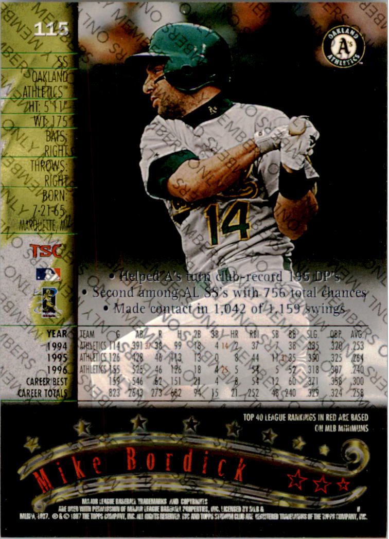 A2630- 1997 Stadium Club Members Only BB #s 1-250 -You Pick- 15+ FREE US SHIP - Picture 177 of 391