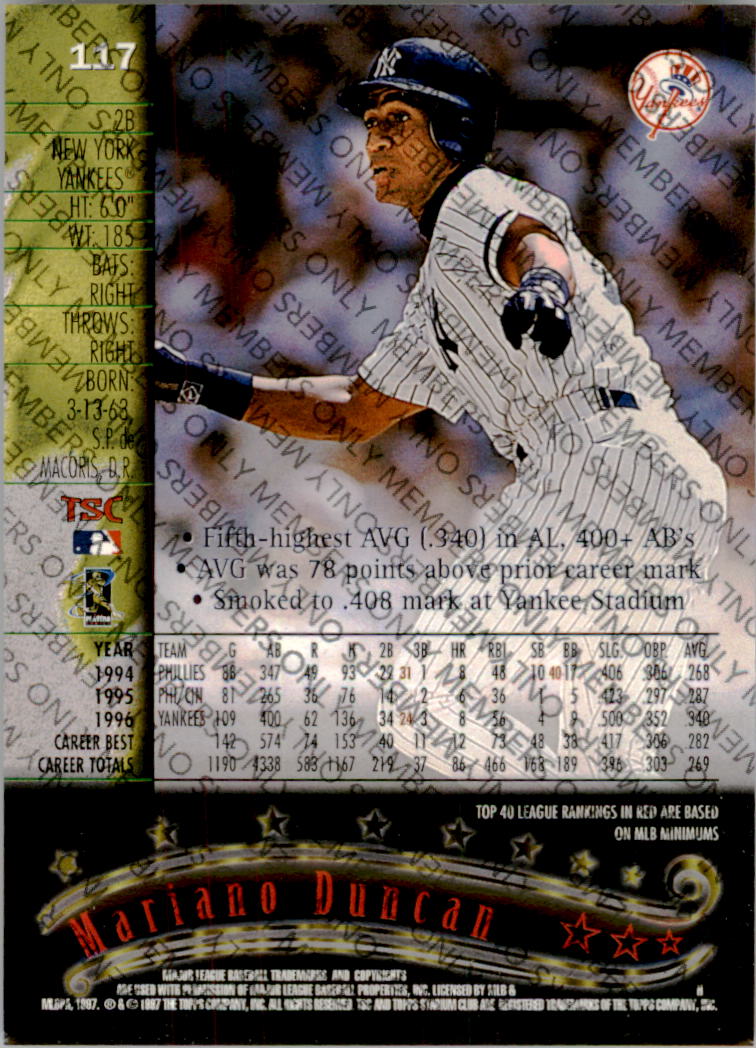 A2630- 1997 Stadium Club Members Only BB #s 1-250 -You Pick- 15+ FREE US SHIP - Picture 181 of 391