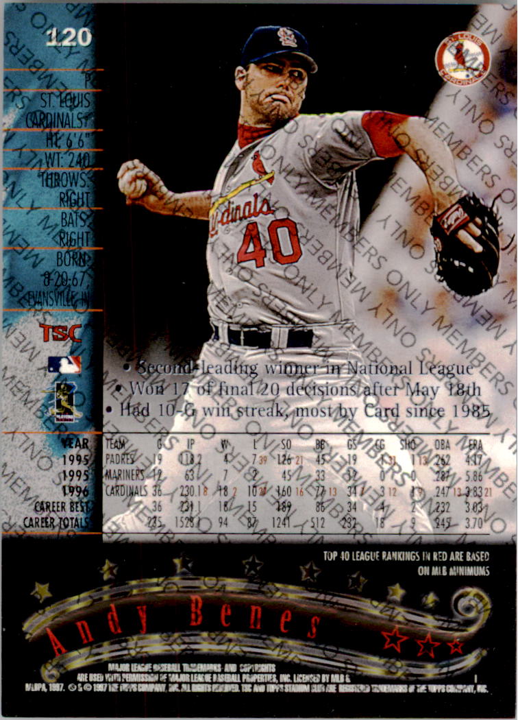 A2630- 1997 Stadium Club Members Only BB #s 1-250 -You Pick- 15+ FREE US SHIP - Picture 187 of 391
