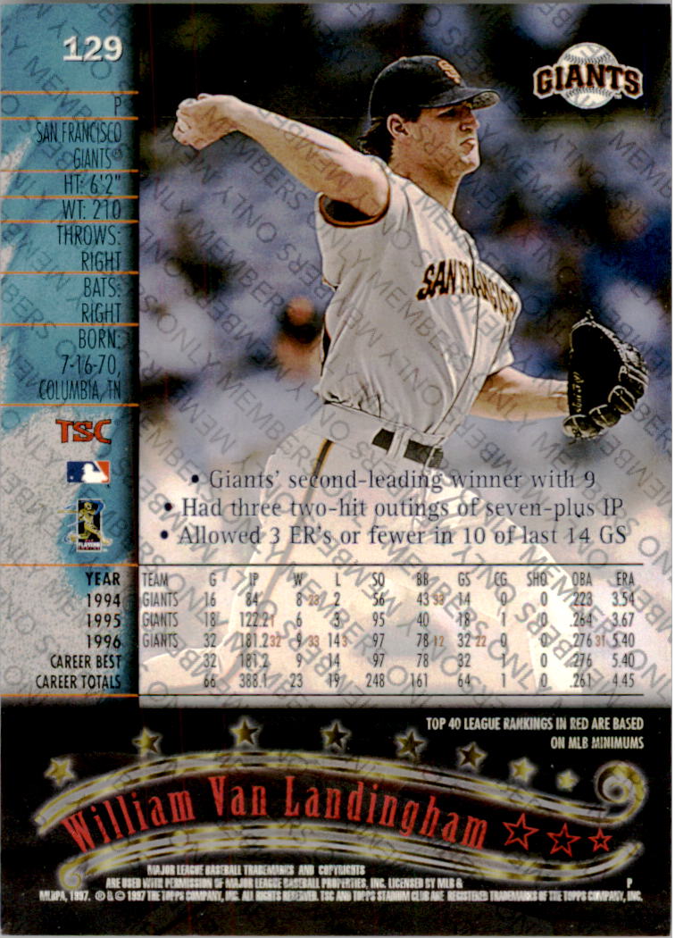 A2630- 1997 Stadium Club Members Only BB #s 1-250 -You Pick- 15+ FREE US SHIP - Picture 203 of 391