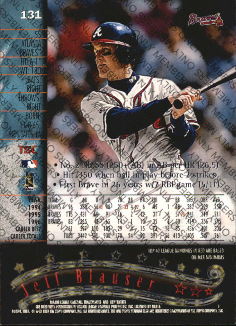 A2630- 1997 Stadium Club Members Only BB #s 1-250 -You Pick- 15+ FREE US SHIP - Picture 207 of 391