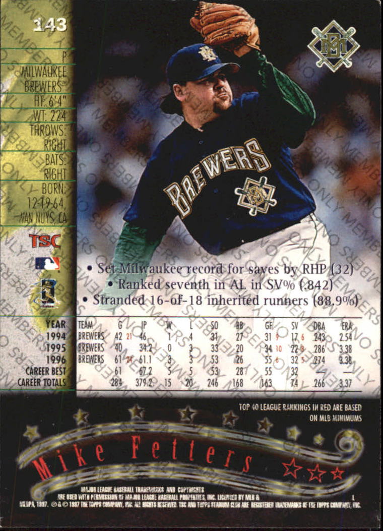 A2630- 1997 Stadium Club Members Only BB #s 1-250 -You Pick- 15+ FREE US SHIP - Picture 229 of 391
