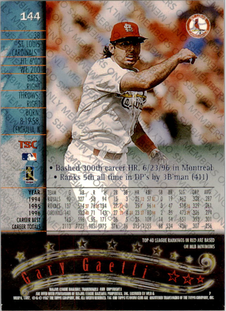 A2630- 1997 Stadium Club Members Only BB #s 1-250 -You Pick- 15+ FREE US SHIP - Picture 231 of 391