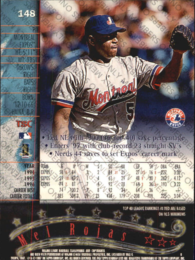 A2630- 1997 Stadium Club Members Only BB #s 1-250 -You Pick- 15+ FREE US SHIP - Picture 239 of 391