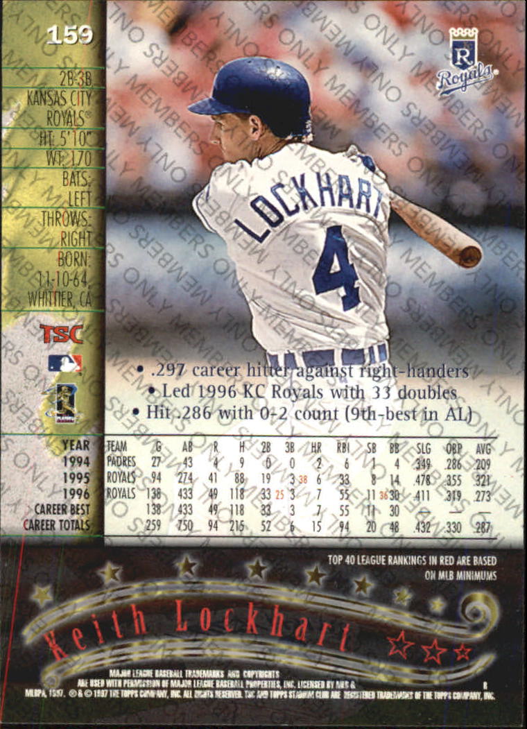 A2630- 1997 Stadium Club Members Only BB #s 1-250 -You Pick- 15+ FREE US SHIP - Picture 257 of 391