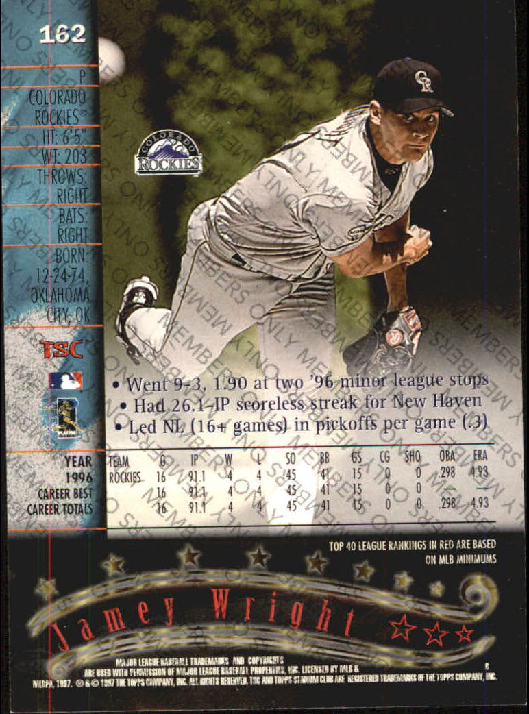 A2630- 1997 Stadium Club Members Only BB #s 1-250 -You Pick- 15+ FREE US SHIP - Picture 263 of 391