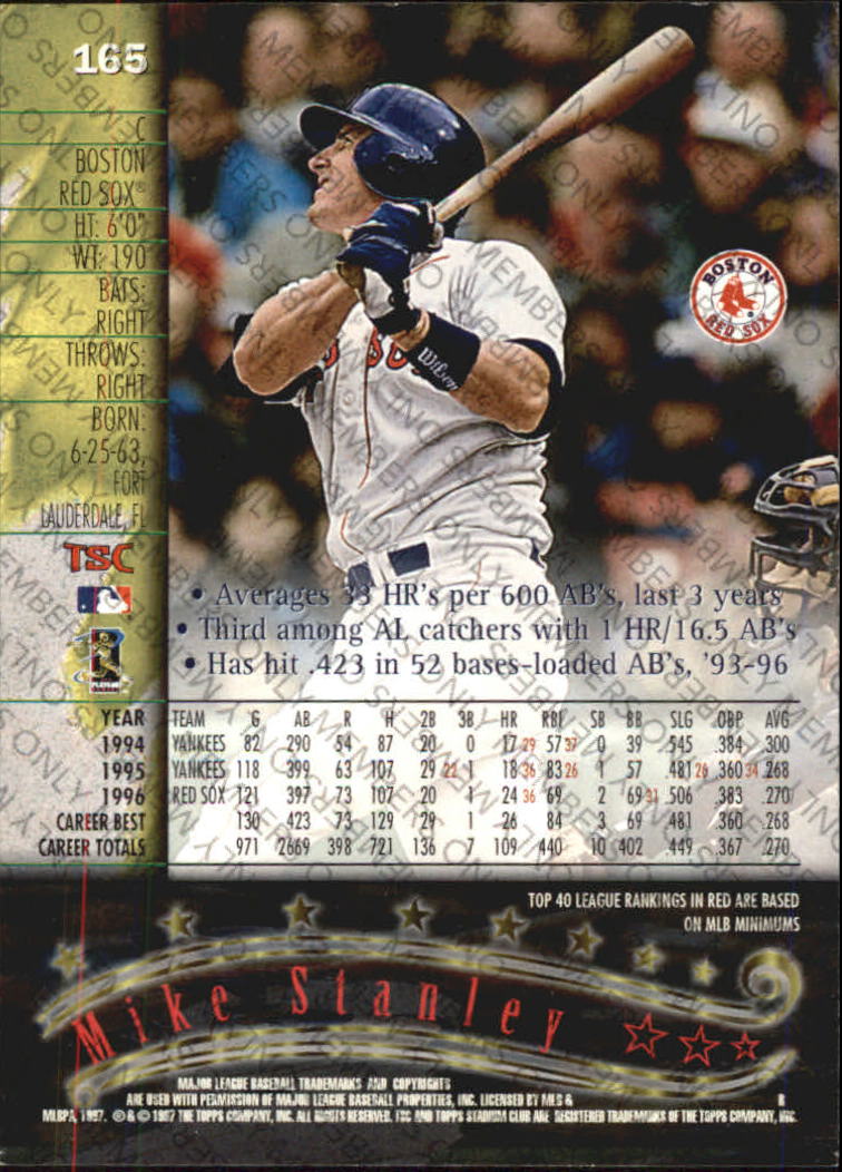 A2630- 1997 Stadium Club Members Only BB #s 1-250 -You Pick- 15+ FREE US SHIP - Picture 269 of 391