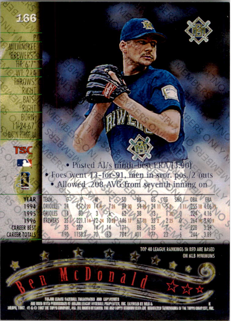 A2630- 1997 Stadium Club Members Only BB #s 1-250 -You Pick- 15+ FREE US SHIP - Picture 271 of 391