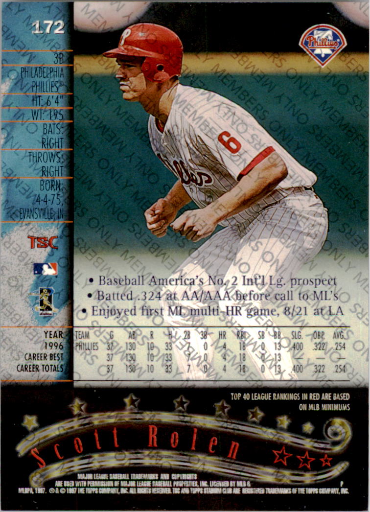 A2630- 1997 Stadium Club Members Only BB #s 1-250 -You Pick- 15+ FREE US SHIP - Picture 283 of 391