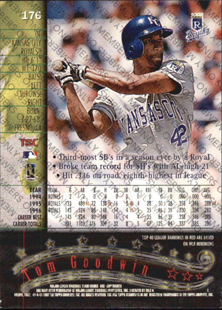 A2630- 1997 Stadium Club Members Only BB #s 1-250 -You Pick- 15+ FREE US SHIP - Picture 291 of 391