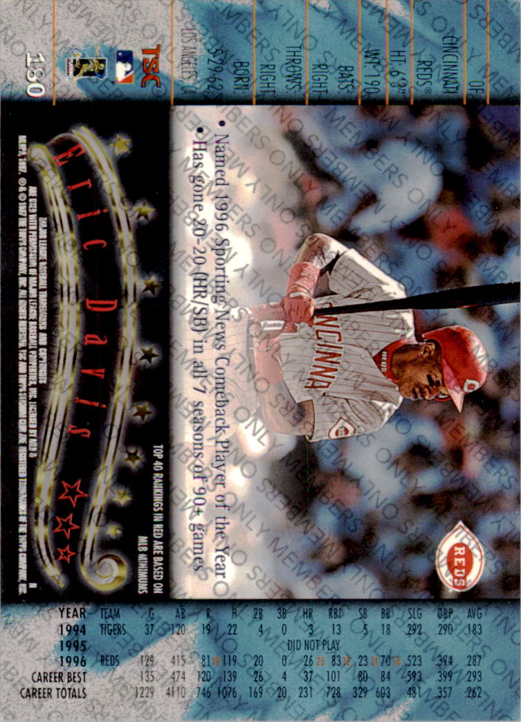 A2630- 1997 Stadium Club Members Only BB #s 1-250 -You Pick- 15+ FREE US SHIP - Picture 299 of 391