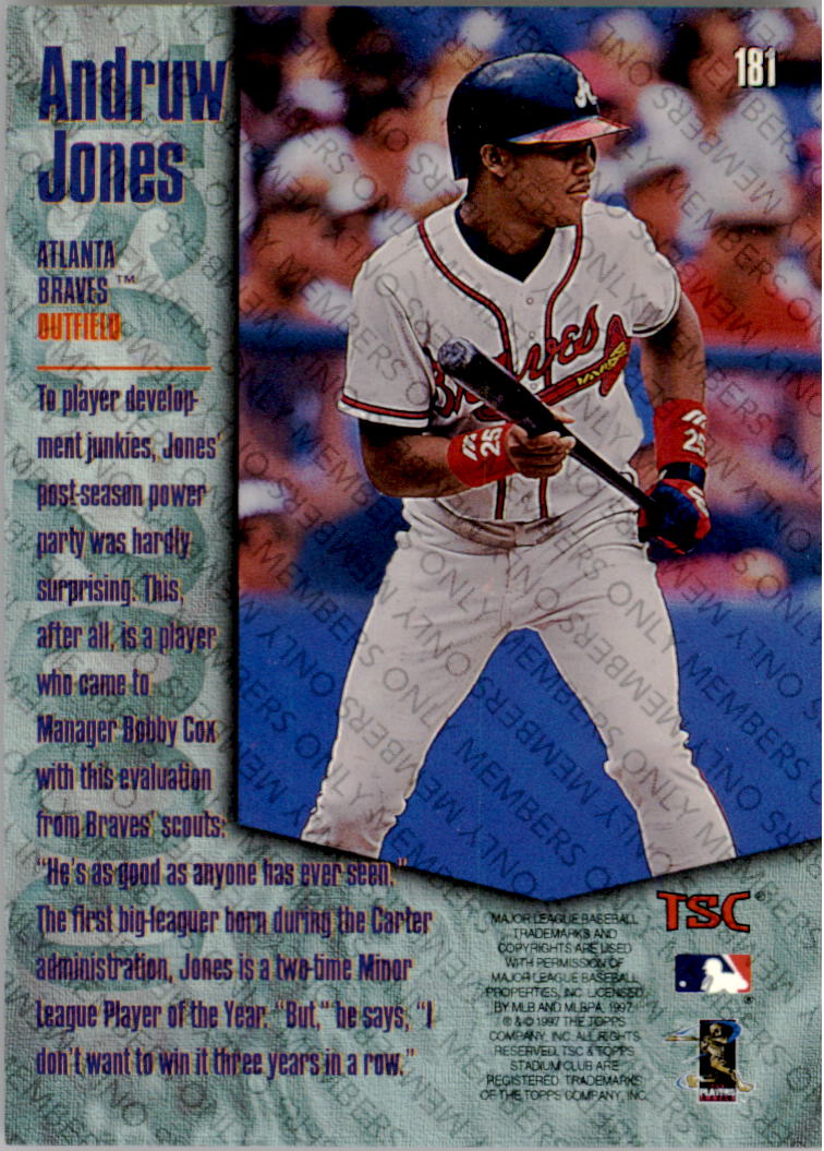 A2630- 1997 Stadium Club Members Only BB #s 1-250 -You Pick- 15+ FREE US SHIP - Picture 301 of 391